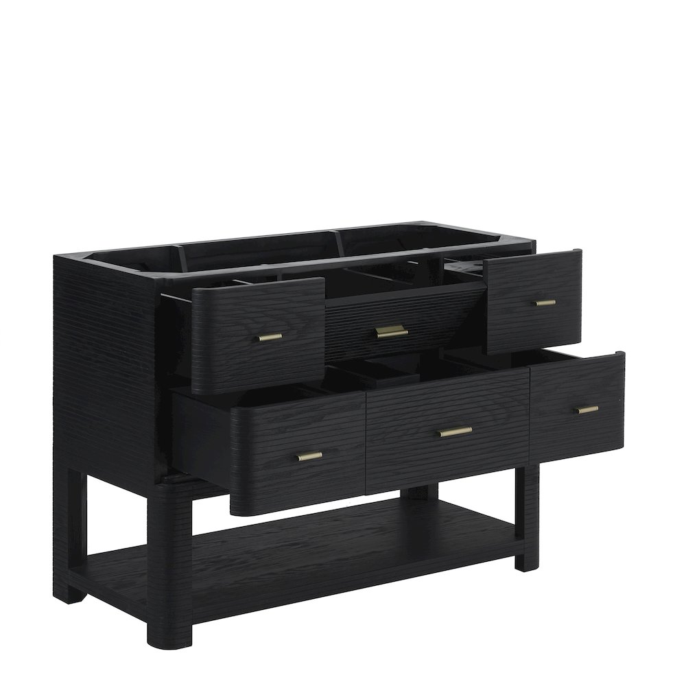 48" Single Vanity, Carbon Oak. Picture 3