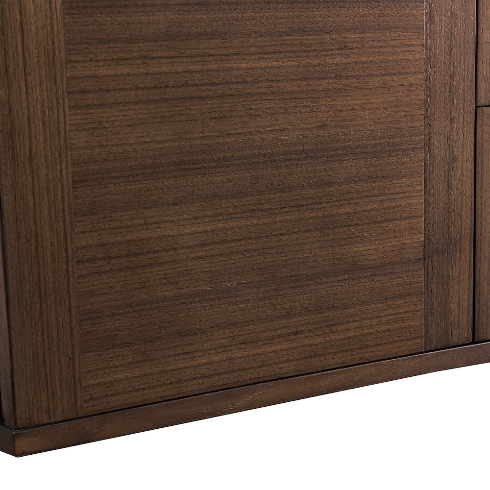 72" Double Vanity Cabinet, Mid-Century Walnut. Picture 9