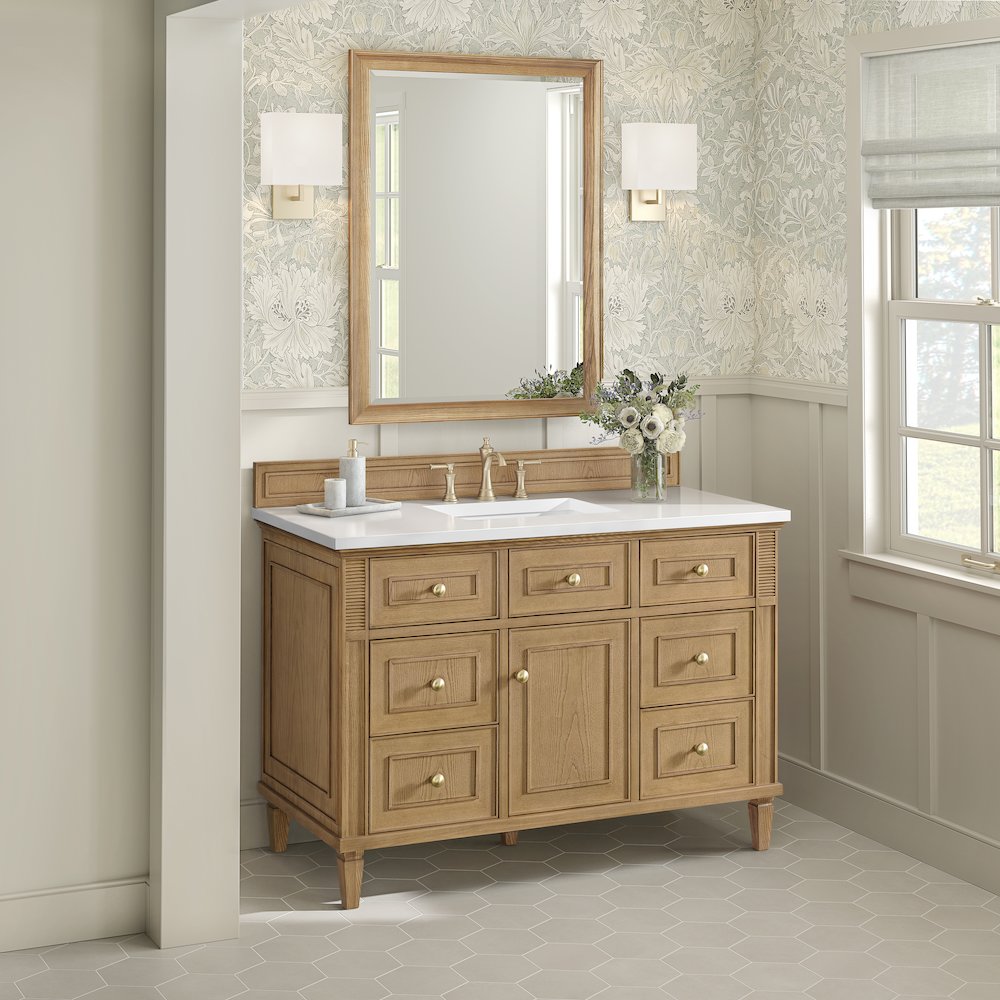 48" Single Vanity, Light Natural Oak. Picture 4