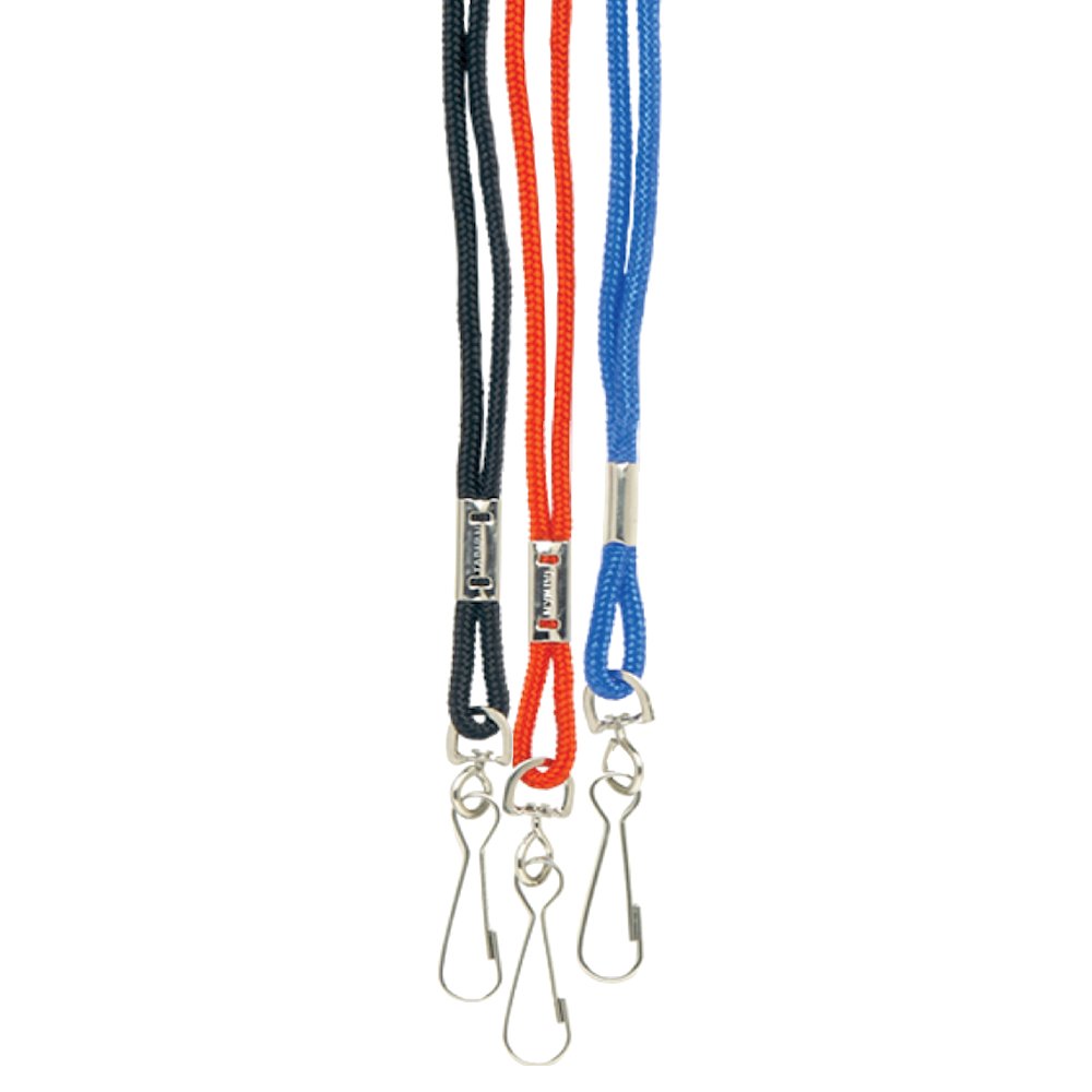Economy Rope Lanyard, Black. Picture 1