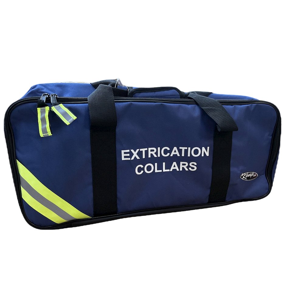 Navy Cervical Collar Bag with Reflective Tape. Picture 2