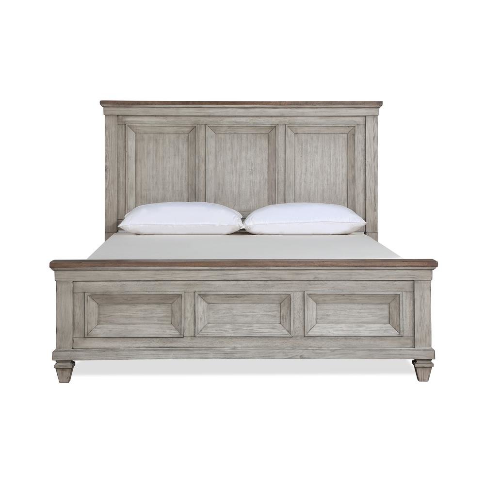 Wood Bed Frame Queen Size, Solid Wooden Queen Bed Frame in Grey. Picture 5