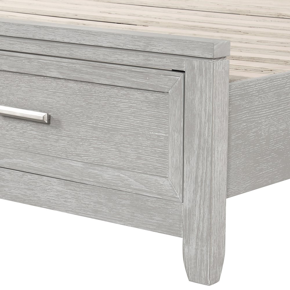 Fiona Wood King Storage Bed in Mist Gray. Picture 7