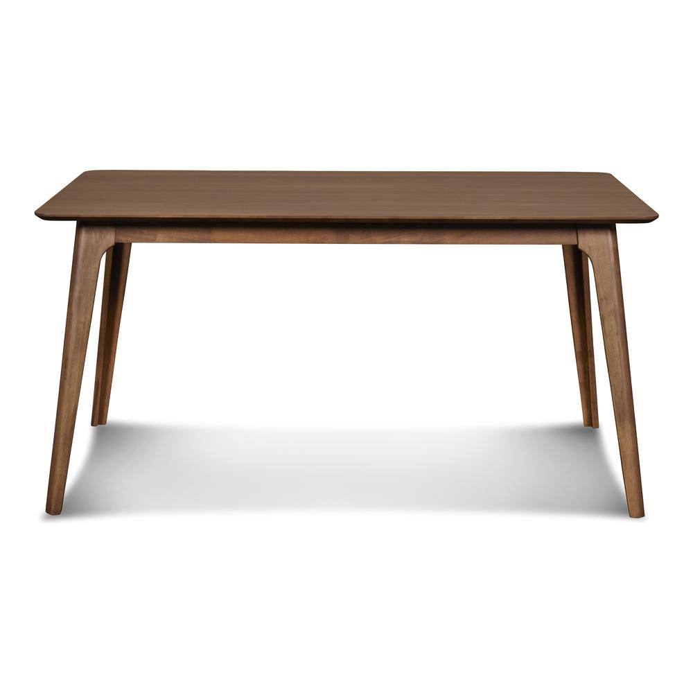 Furniture Oscar 59" Solid Wood Retangular Dining Table in Walnut. Picture 2