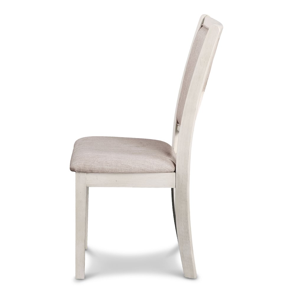 Amy Wood Dining Chair in Bisque (Set of 4). Picture 3