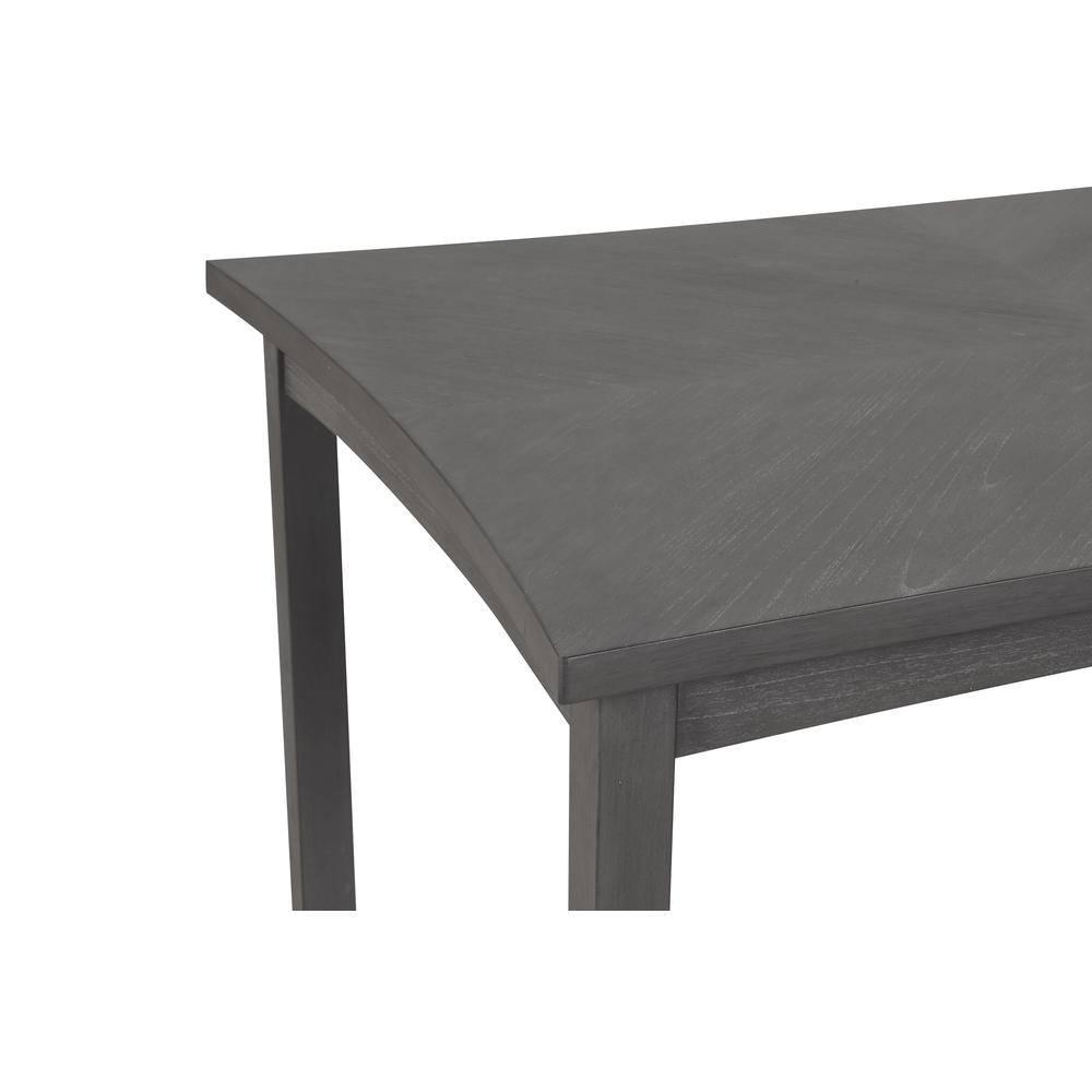 Flair  60" Dining Table & 4 Chairs (5 Pc Set)-Gray. Picture 7
