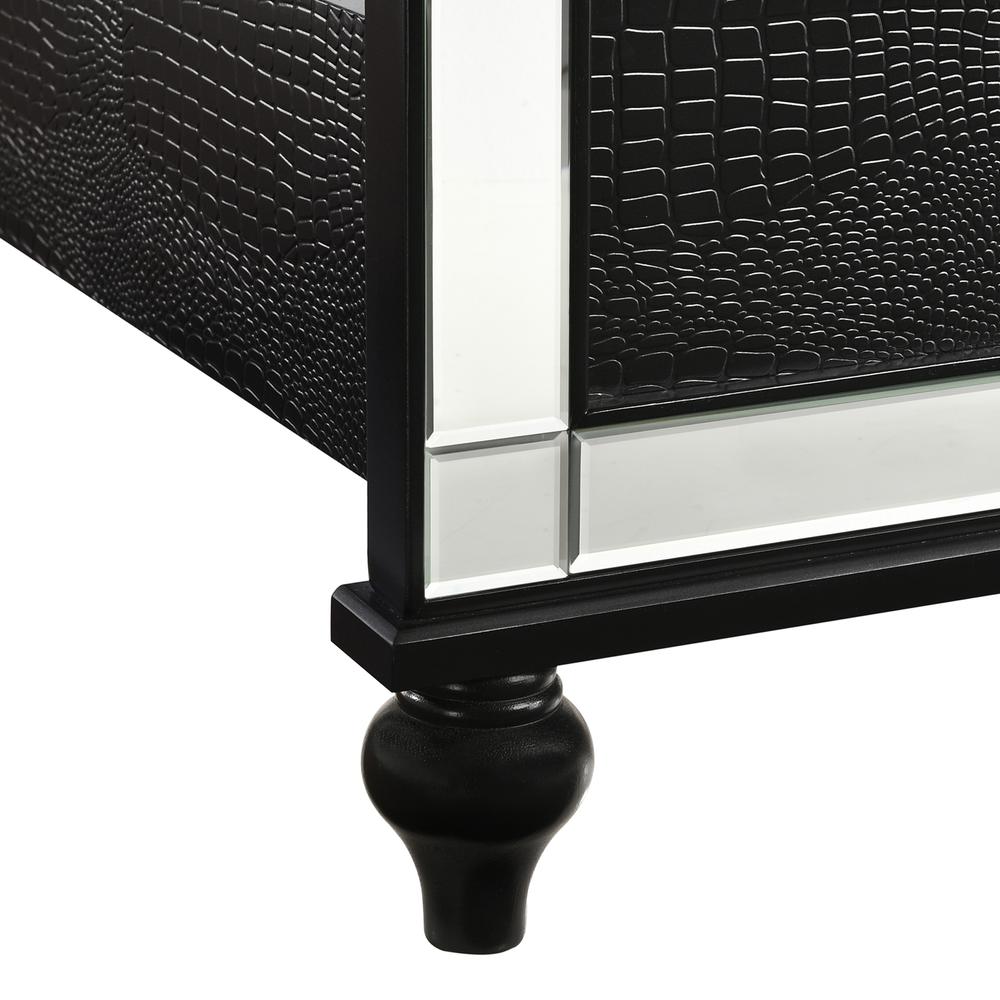 Valentino 4/6 Full Bed - Black. Picture 5