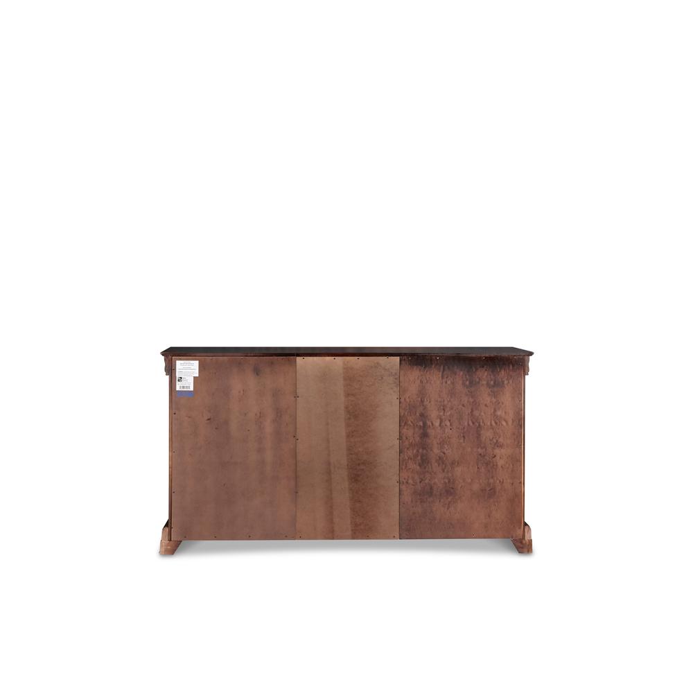 Furniture Versailles Solid Wood Engineered Wood Dresser in Cherry. Picture 5