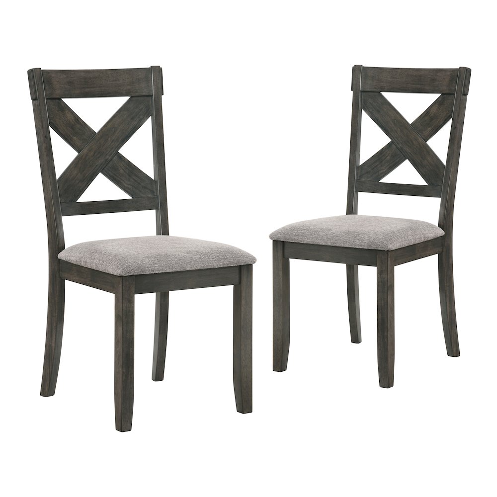 Gulliver Wood Side Chair (Set of 2), Rustic Brown. Picture 1