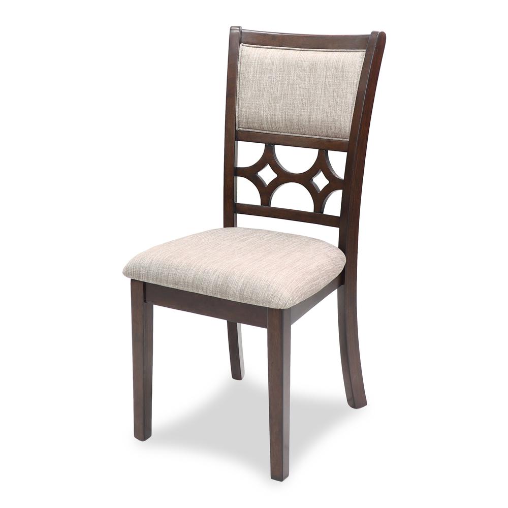 Furniture Mitchell 5-Piece Transitional Wood Dining Set in Cherry. Picture 7