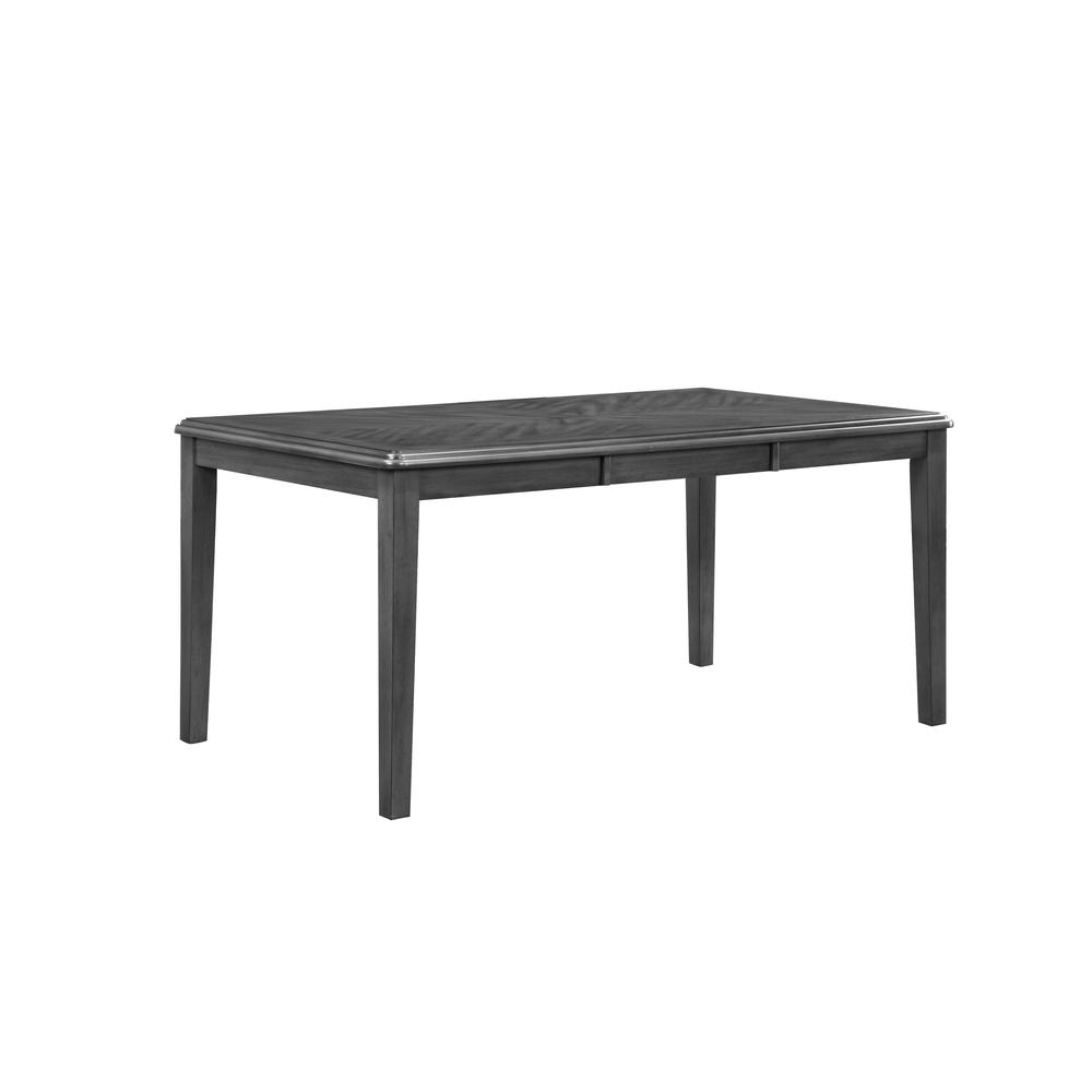 Gia 6 Pc Dining Table, 4 Chairs & Bench -Gray. Picture 5