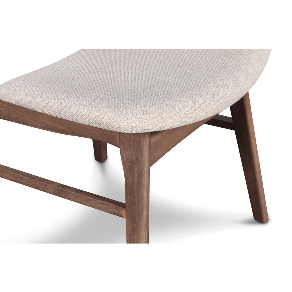 Furniture Oscar Solid Wood Dining Chair in Walnut (Set of 2). Picture 6