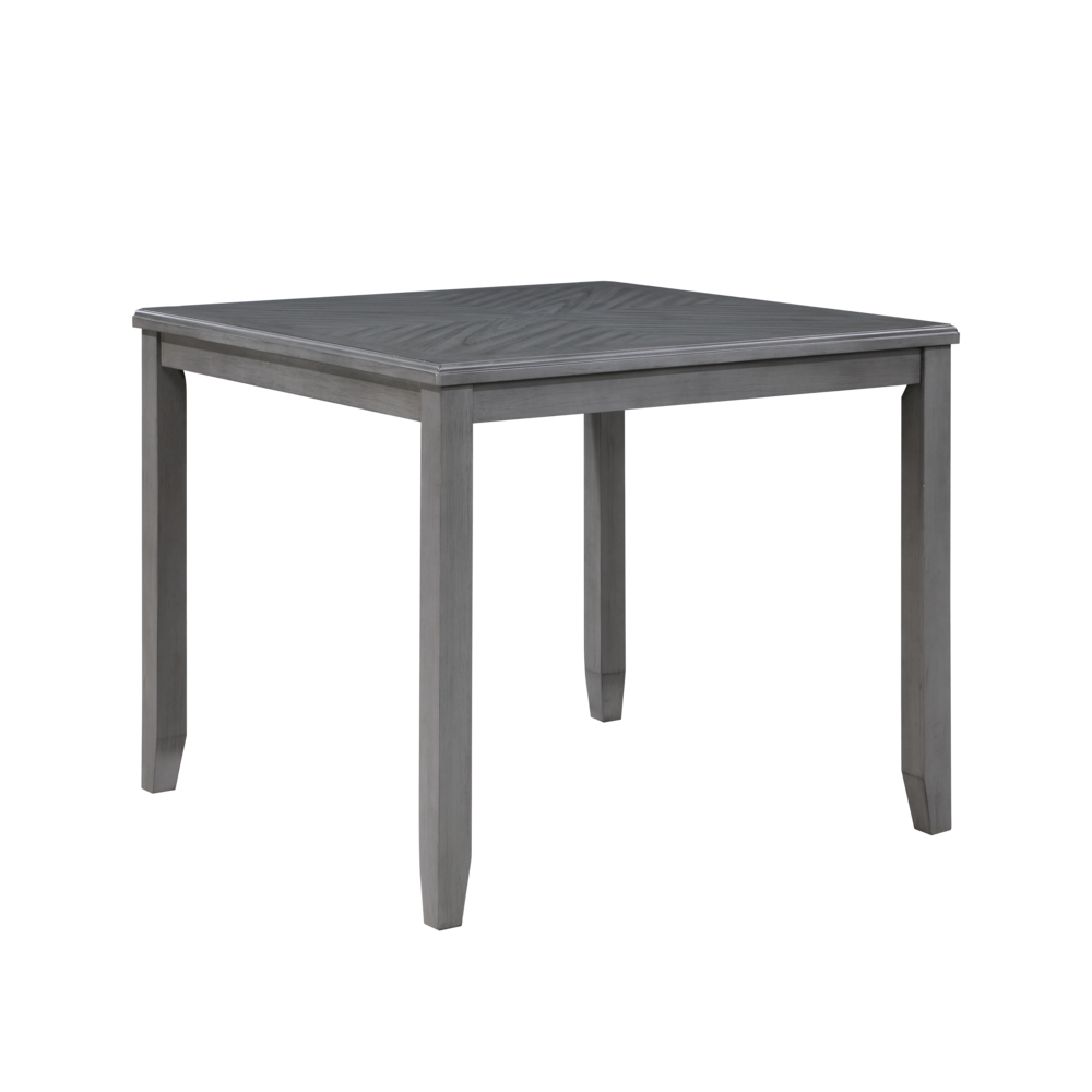 Furniture Gia 5-Piece Transitional Wood Counter Set in Gray. Picture 6