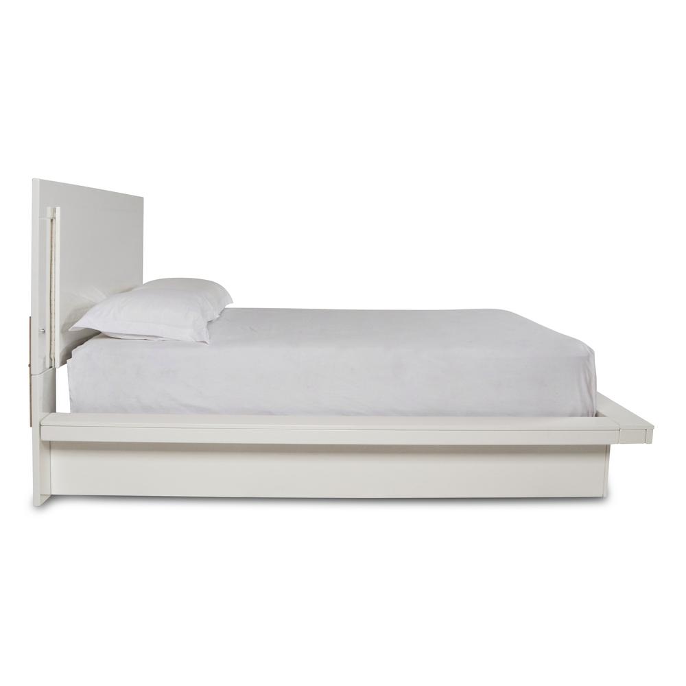 Furniture Sapphire Contemporary Solid Wood 6/6 Ek Bed in White. Picture 5