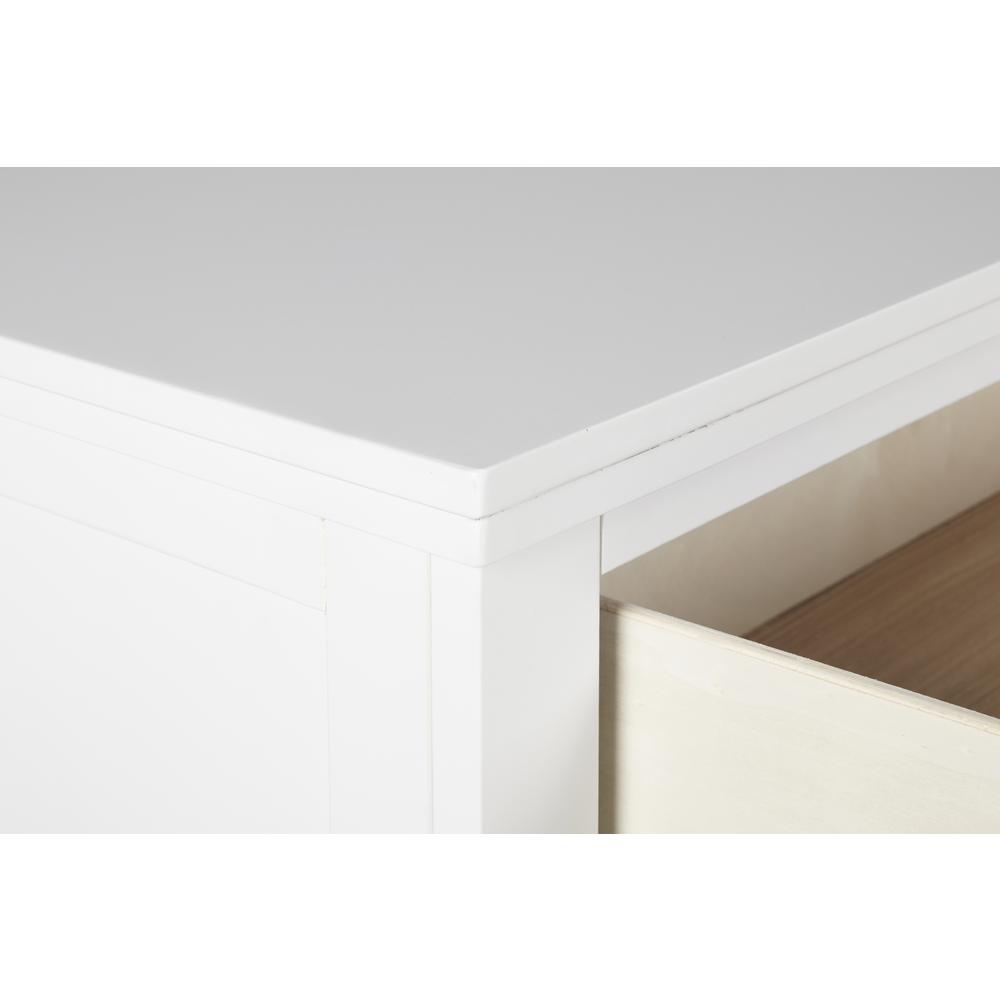Furniture Andover Transitional Solid Wood Chest in White. Picture 7