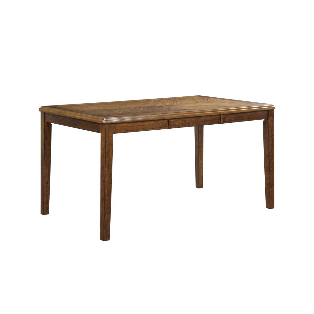 Gia 6 Pc Dining Table, 4 Chairs & Bench -Brown. Picture 5