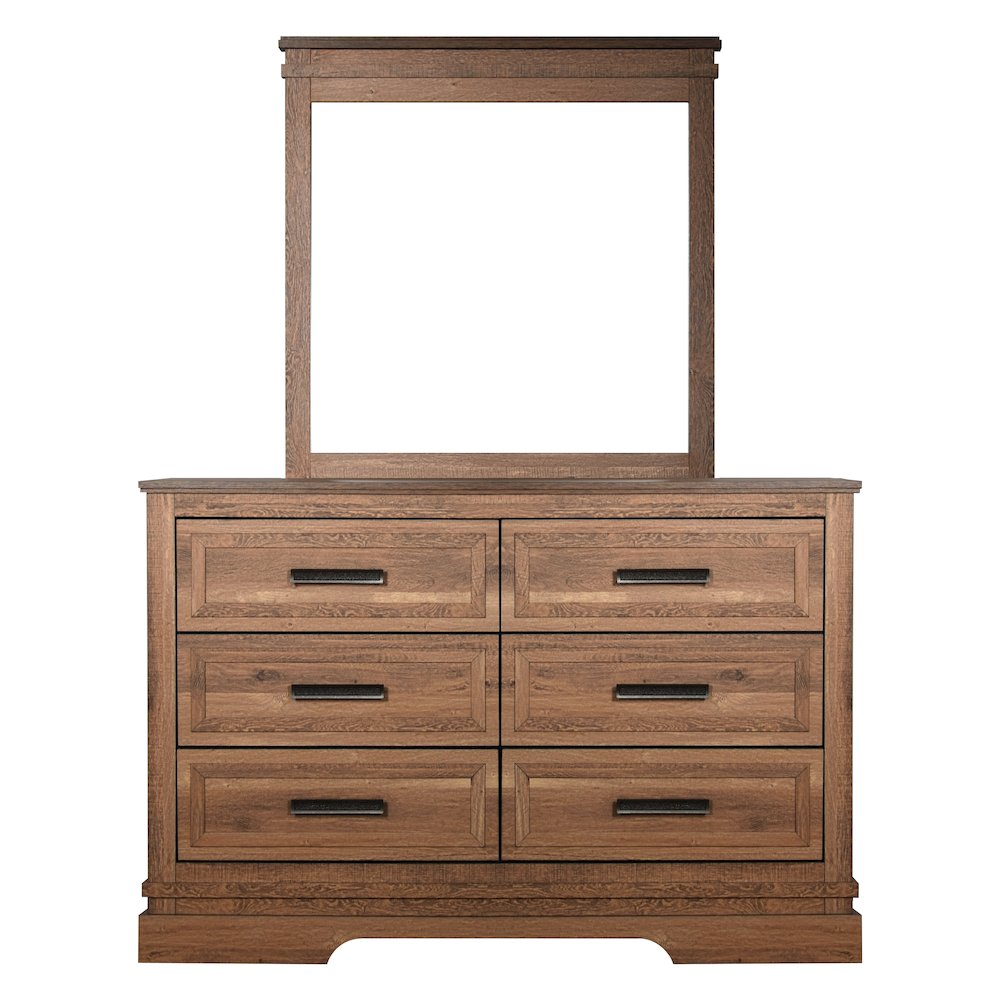 Coventry Hall 4Pc Wood Queen Bedroom Set, Nightstand in Pecan. Picture 8