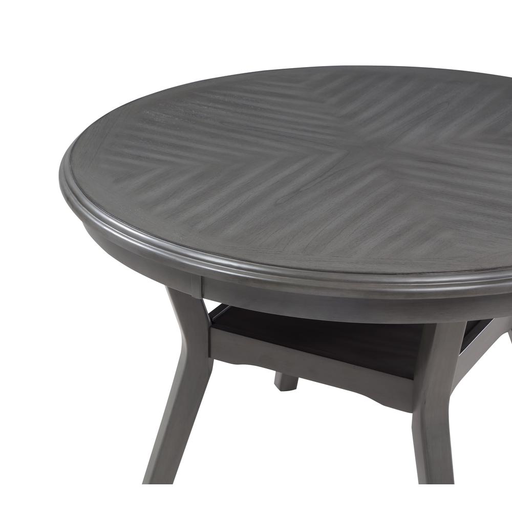 Furniture Amy 5-Piece Contemporary Wood Dining Set in Gray. Picture 6