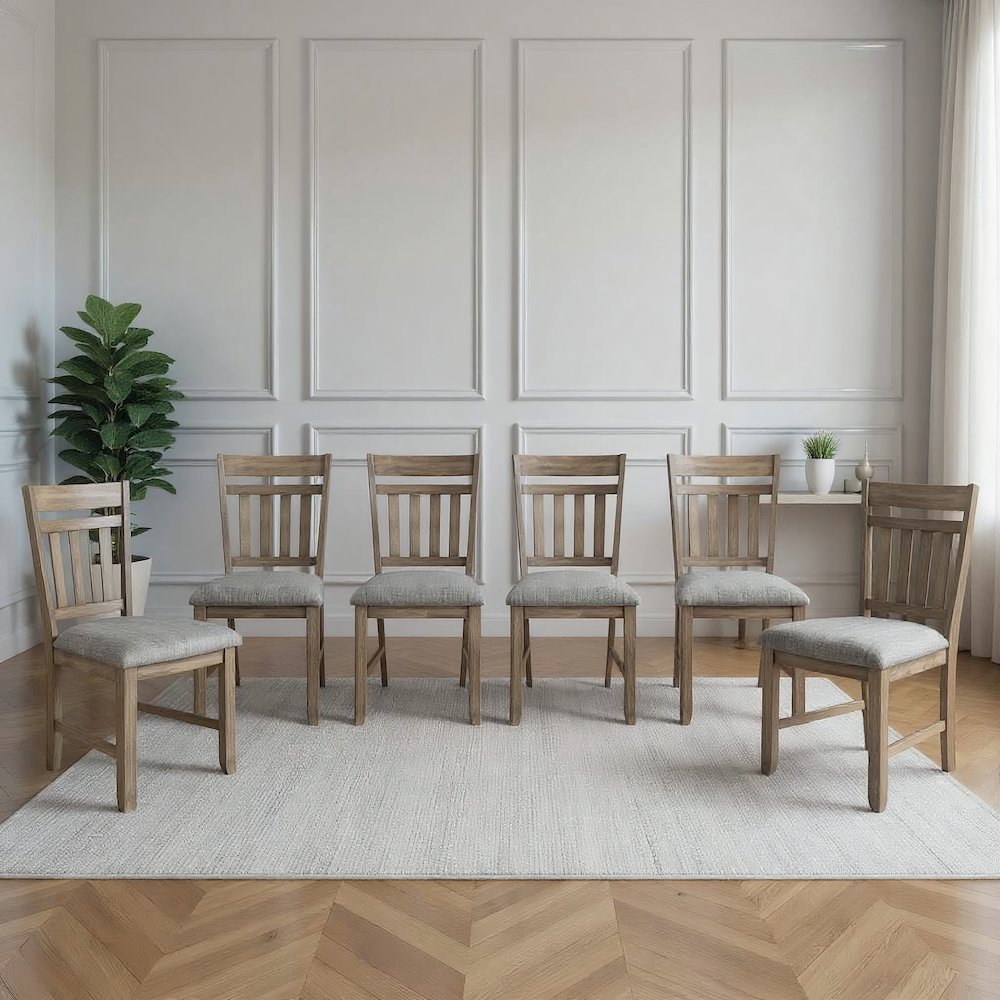 Harrisburg Wood Dining Chair in Walnut (Set of 6). Picture 7