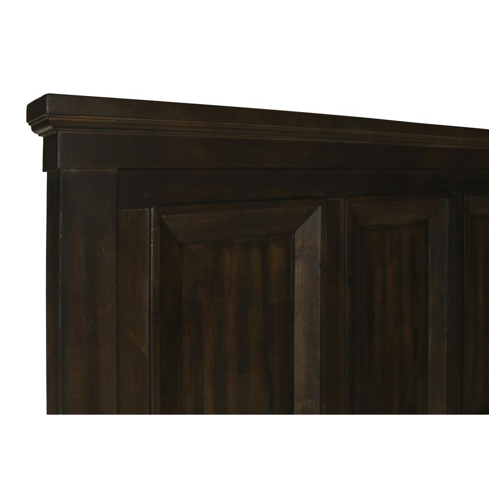 Furniture Sevilla Contemporary Wood Queen Bed in Walnut. Picture 4