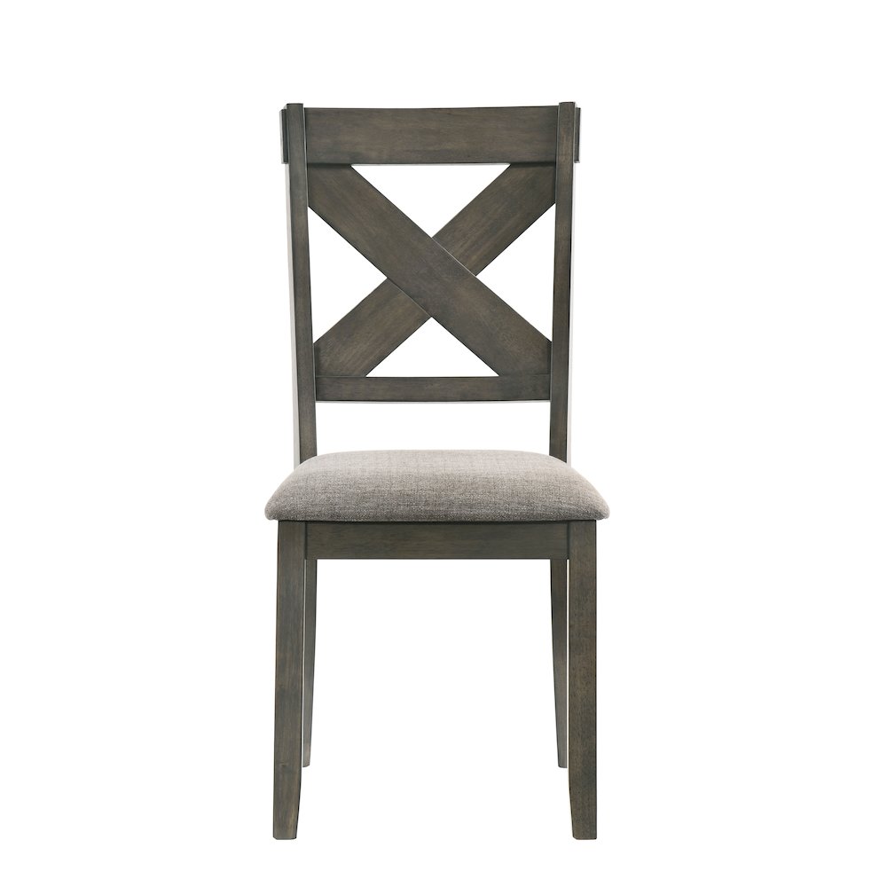 Gulliver Wood Side Chair (Set of 2), Rustic Brown. Picture 3