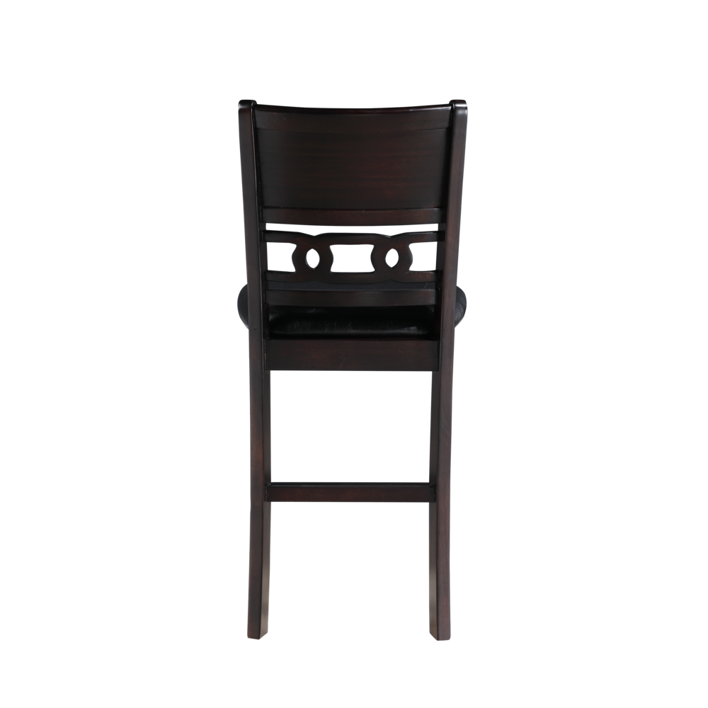 Furniture Gia 5-Piece Transitional Wood Counter Set in Ebony. Picture 2