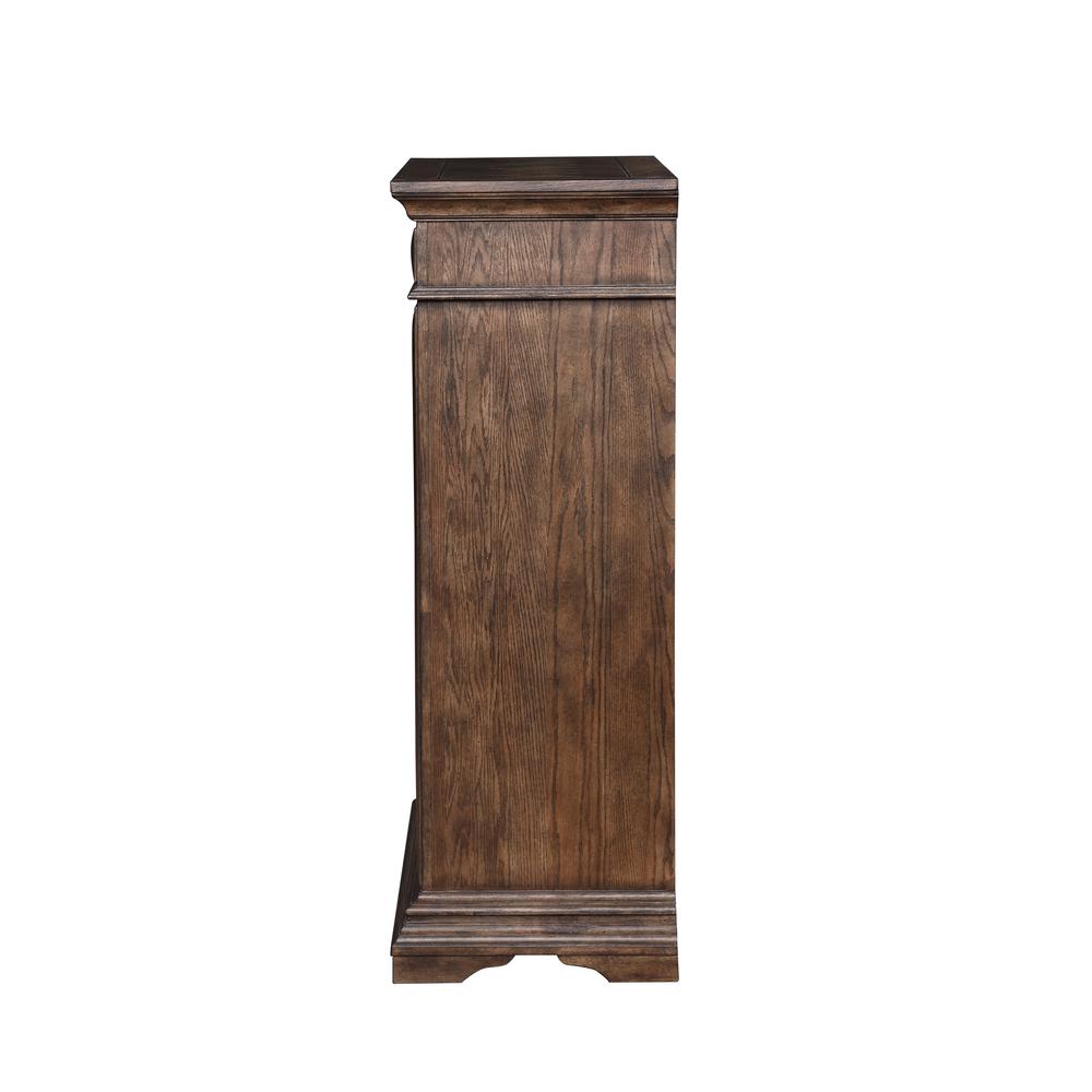 Furniture Mar Vista Solid Wood 6-Drawer Chest in Brushed Walnut. Picture 3