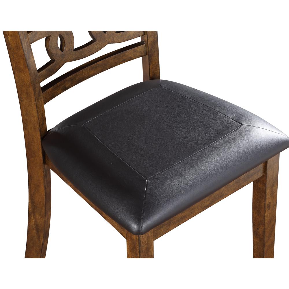 Furniture Gia Faux Leather Dining Chairs in Brown (Set of 2). Picture 6