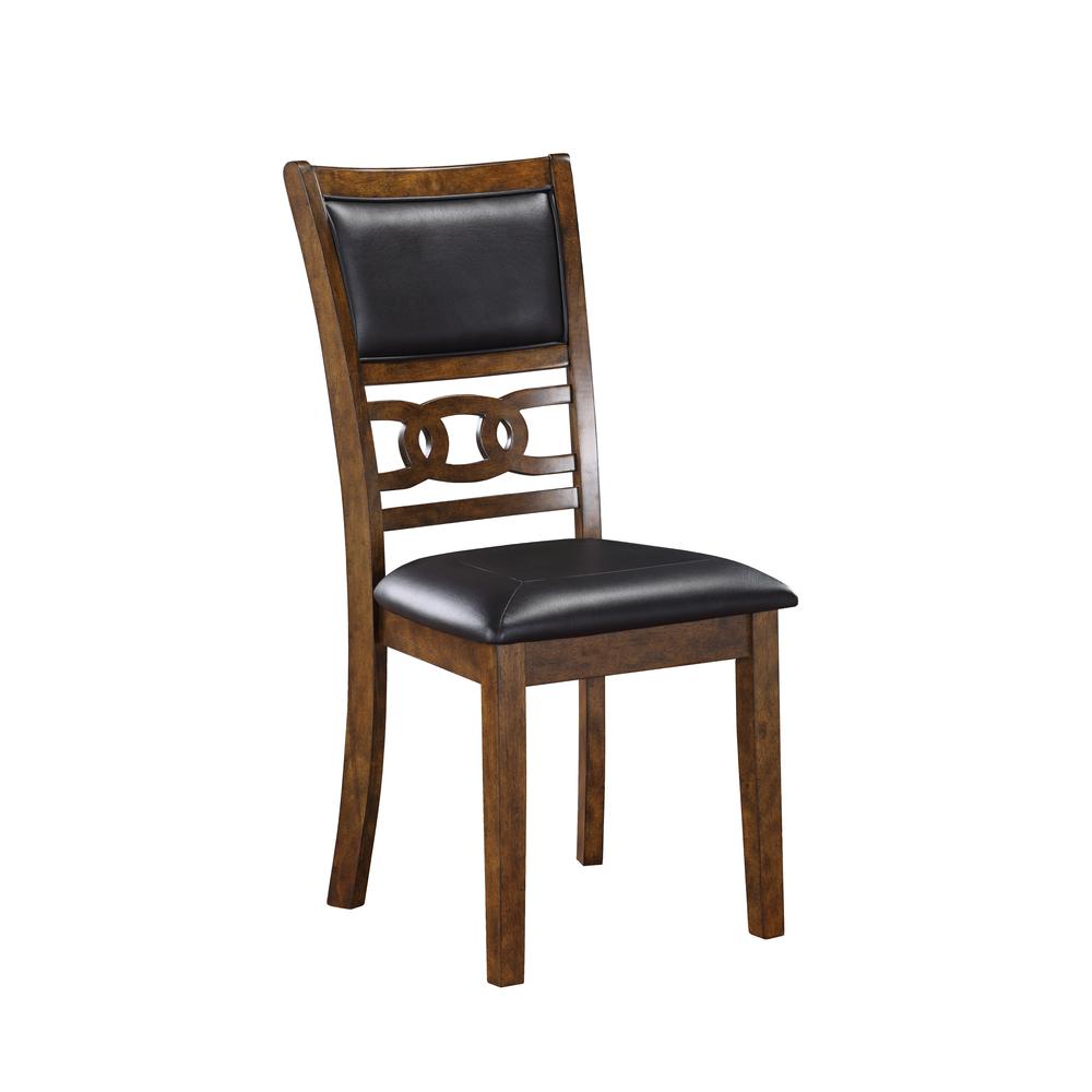 Furniture Gia Faux Leather Dining Chairs in Brown (Set of 2). Picture 2