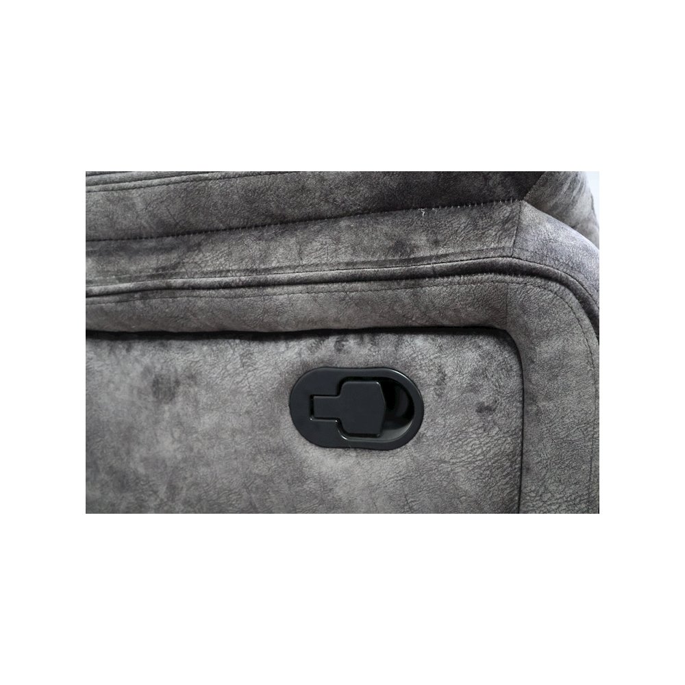 Park City 3-Piece Fabric Manual Living Room Set, Slate. Picture 15