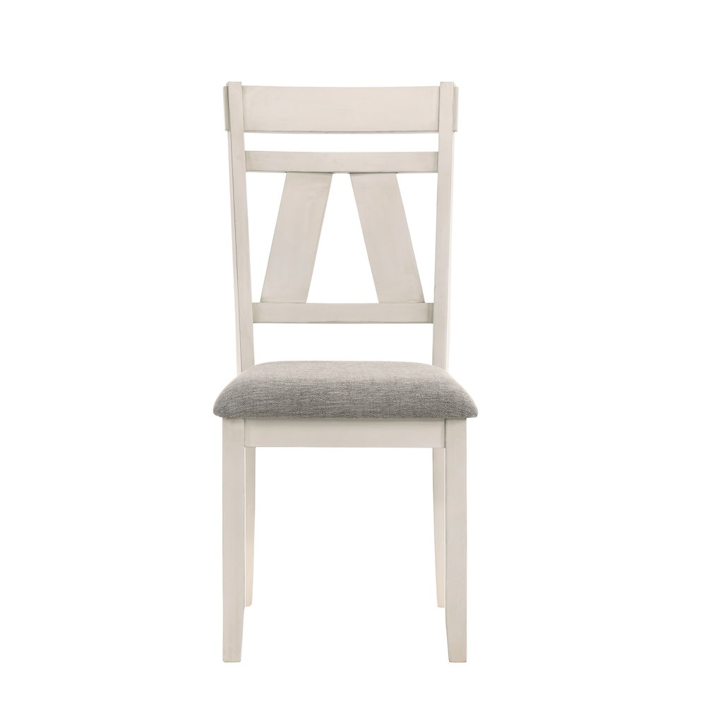 Maisie Wood Side Chair in White (Set of 6). Picture 2