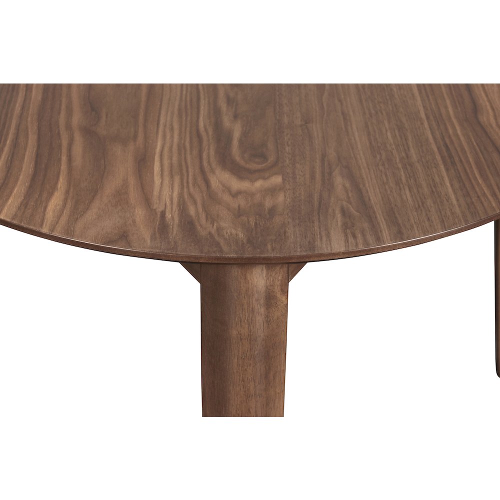 Oscar 3-Piece Wood Corner Table Set in Walnut/Dark Gray. Picture 6