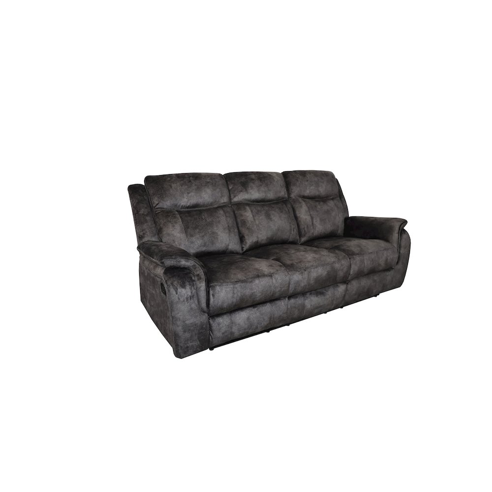 Park City 3-Piece Fabric Manual Living Room Set, Slate. Picture 9