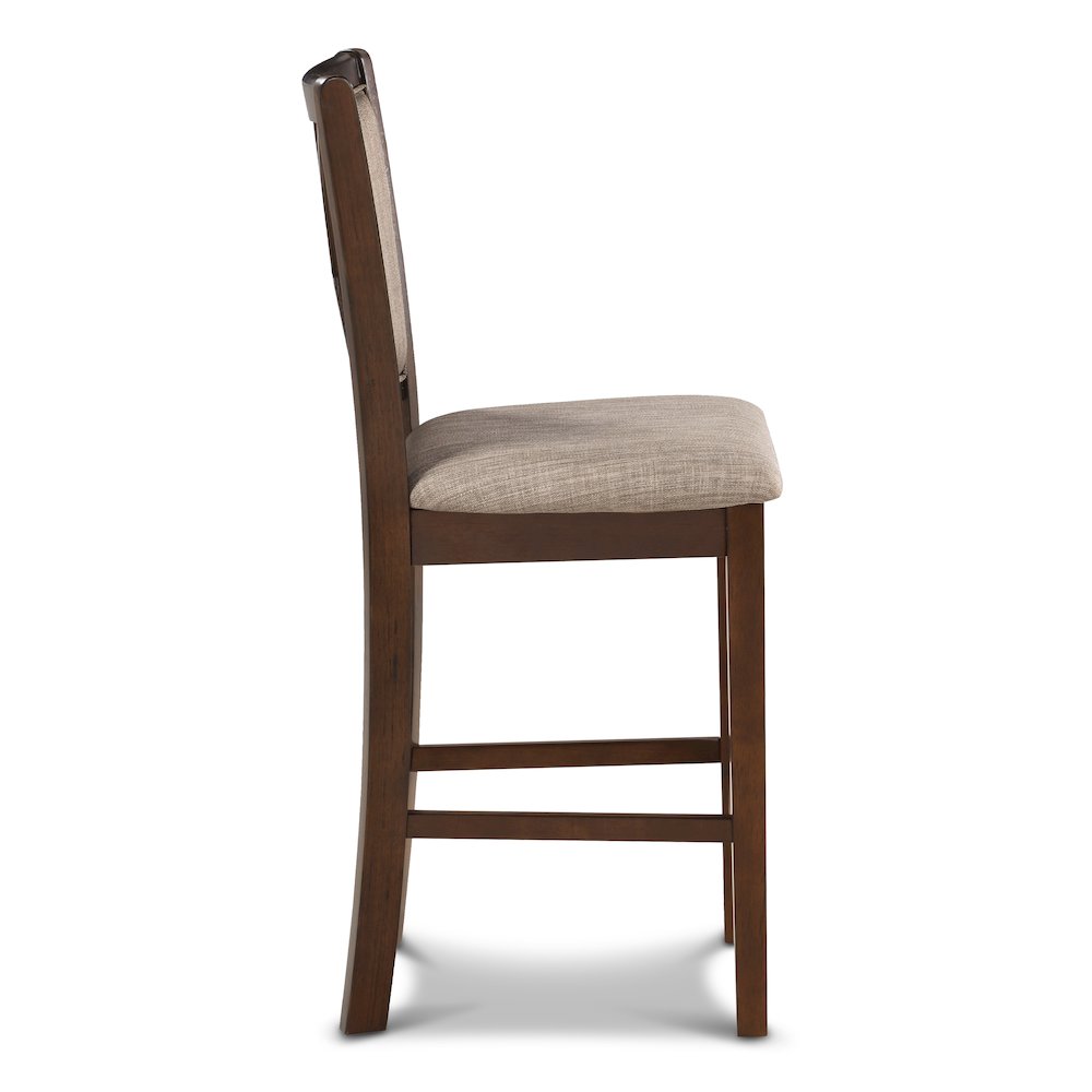 Amy Wood Counter Chair in Cherry (Set of 6). Picture 3