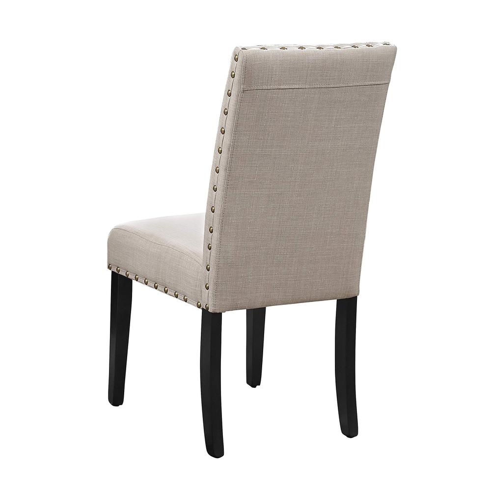 Crispin Natural Beige Solid Wood Dining Chair (Set of 6). Picture 3