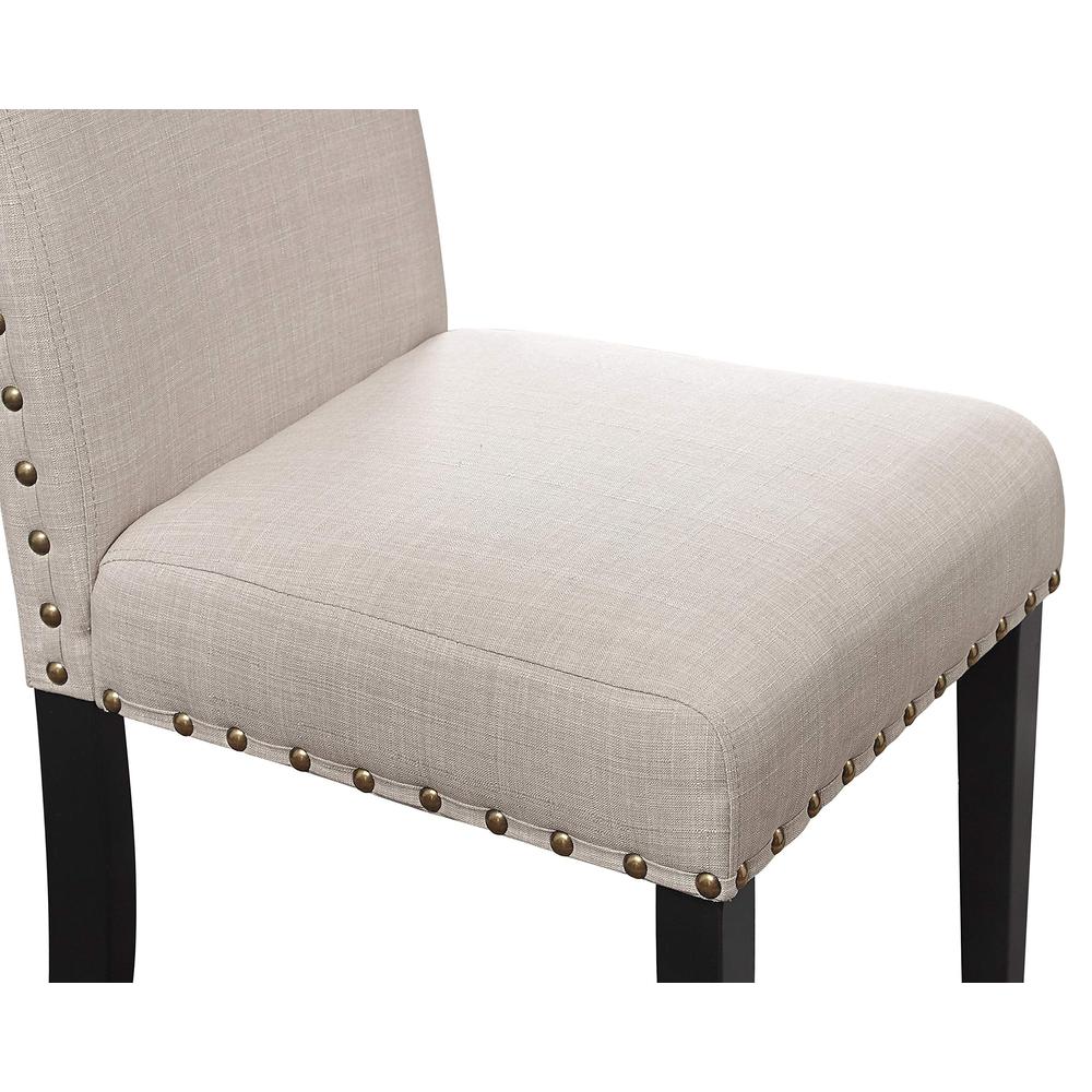 Crispin Natural Beige Solid Wood Dining Chair (Set of 6). Picture 2
