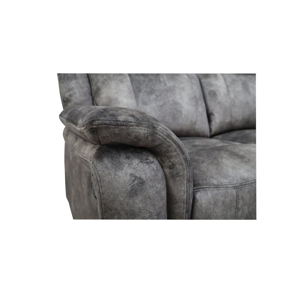 Park City 3-Piece Fabric Manual Living Room Set, Slate. Picture 13