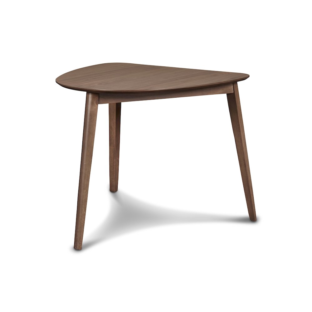 Oscar 3-Piece Wood Corner Table Set in Walnut/Dark Gray. Picture 13