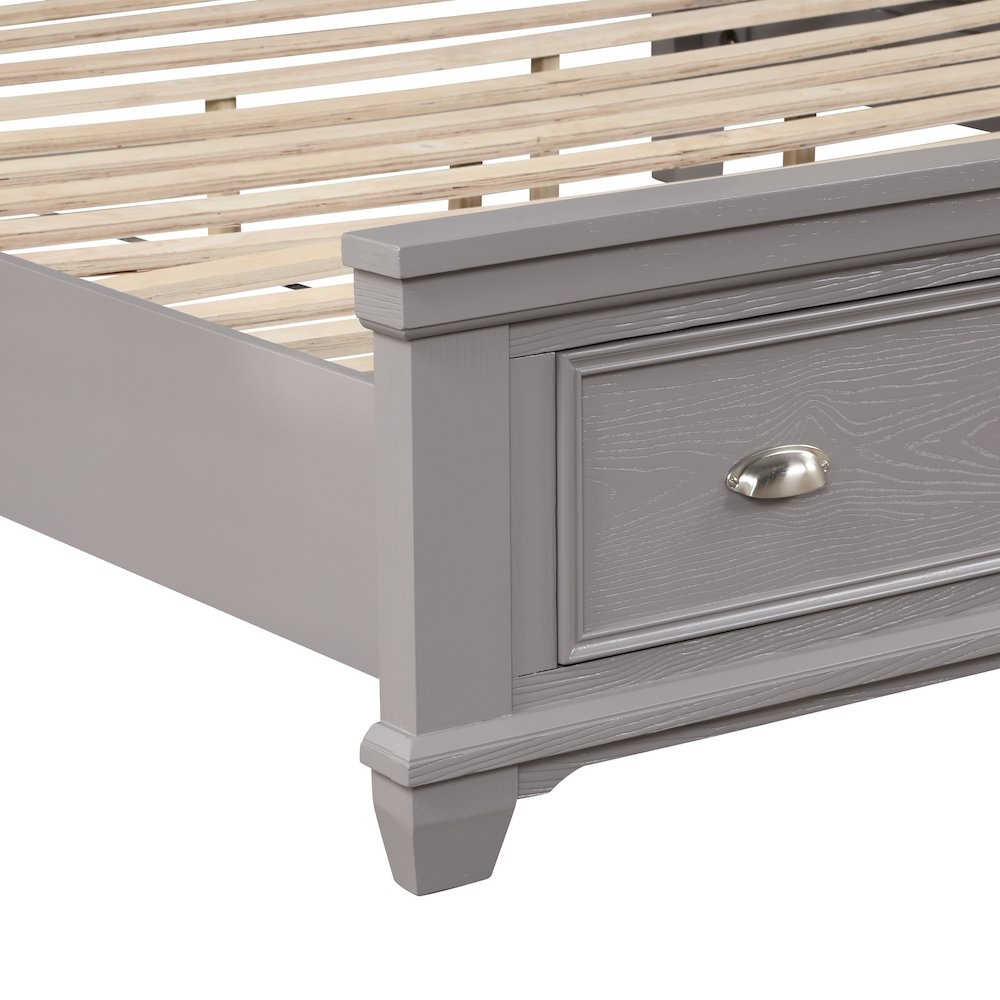 Jamestown Wood California King Storage Bed, Gray. Picture 6