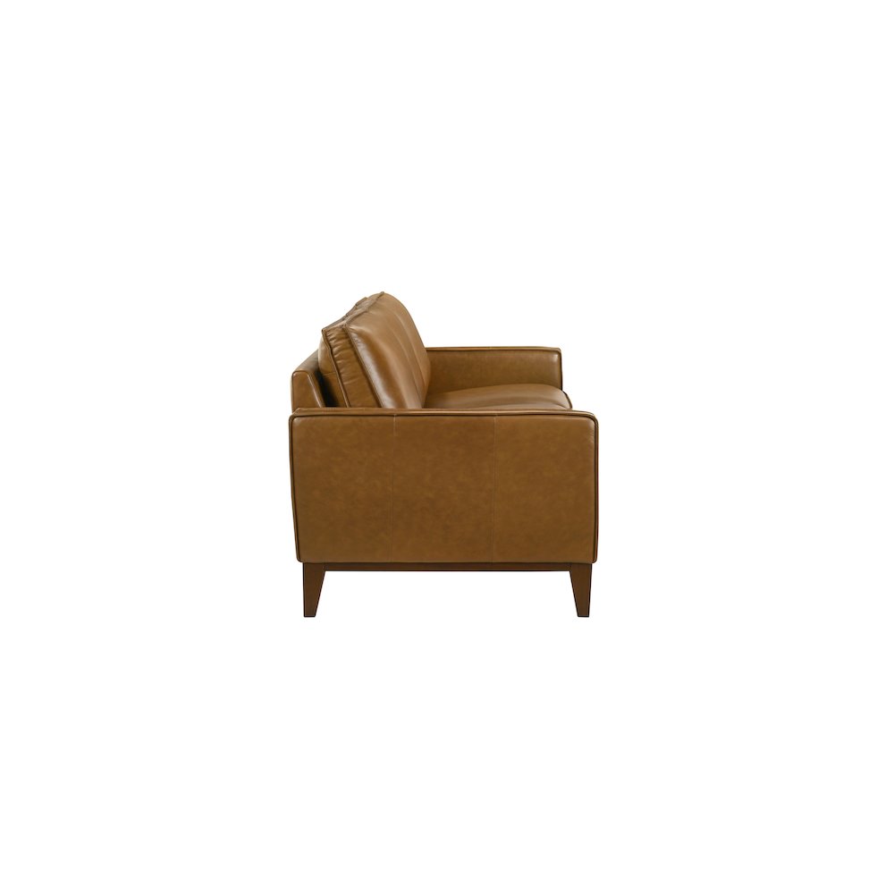 Caspar 3-Piece Leather Living Room Set, Caramel. Picture 10