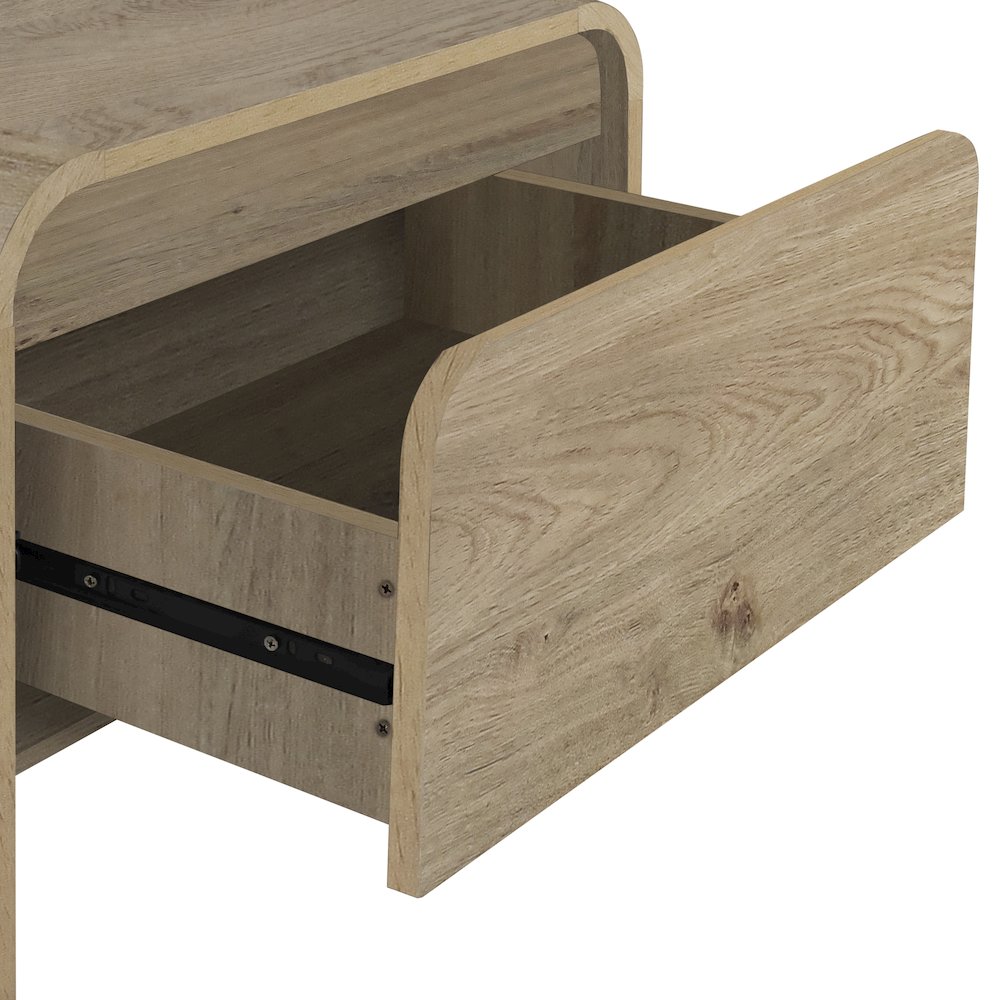 Mara 15.7 in Natural Rectangular Wood End Table (Set of 2). Picture 7