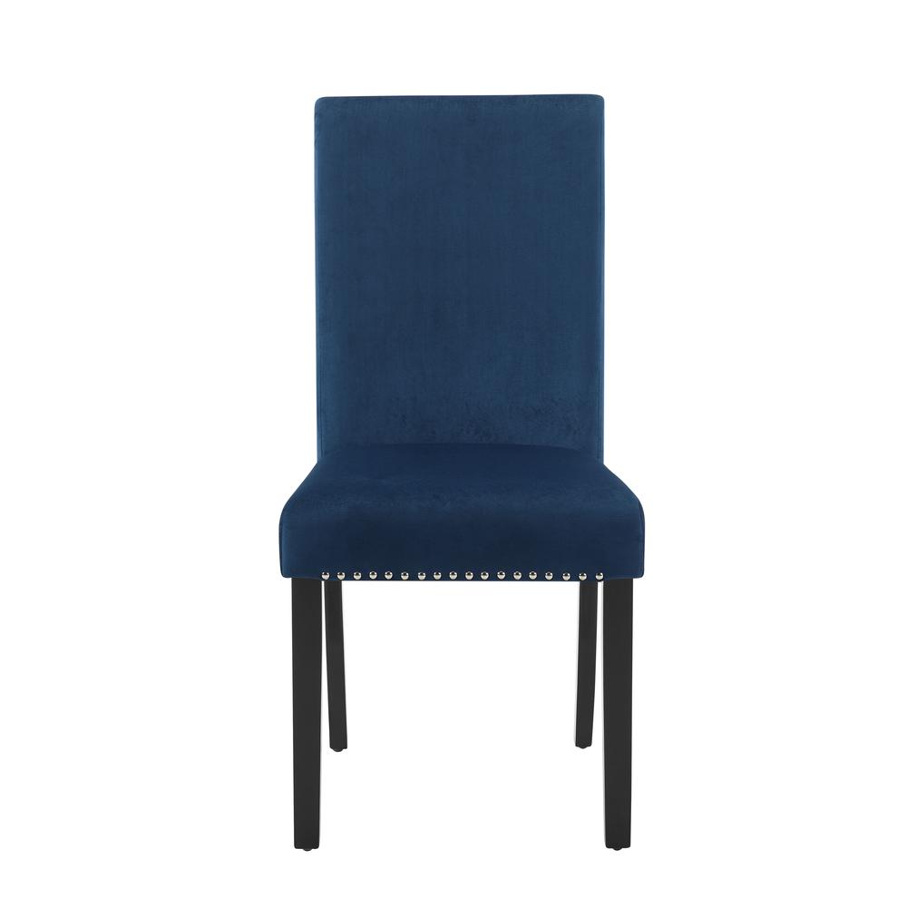 Furniture Celeste Faux Marble Dining Set- 1 Table  4 Blue Chairs. Picture 9