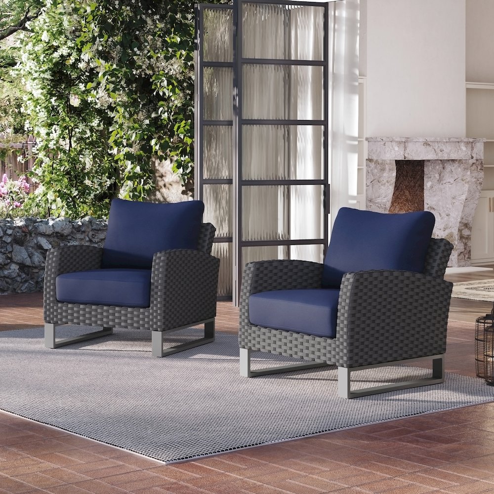 Fiji Set Of 2 Club Chairs-Blue. Picture 4