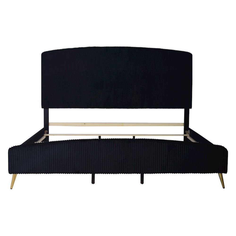 Kailani Wood California King Bed, Black. Picture 4
