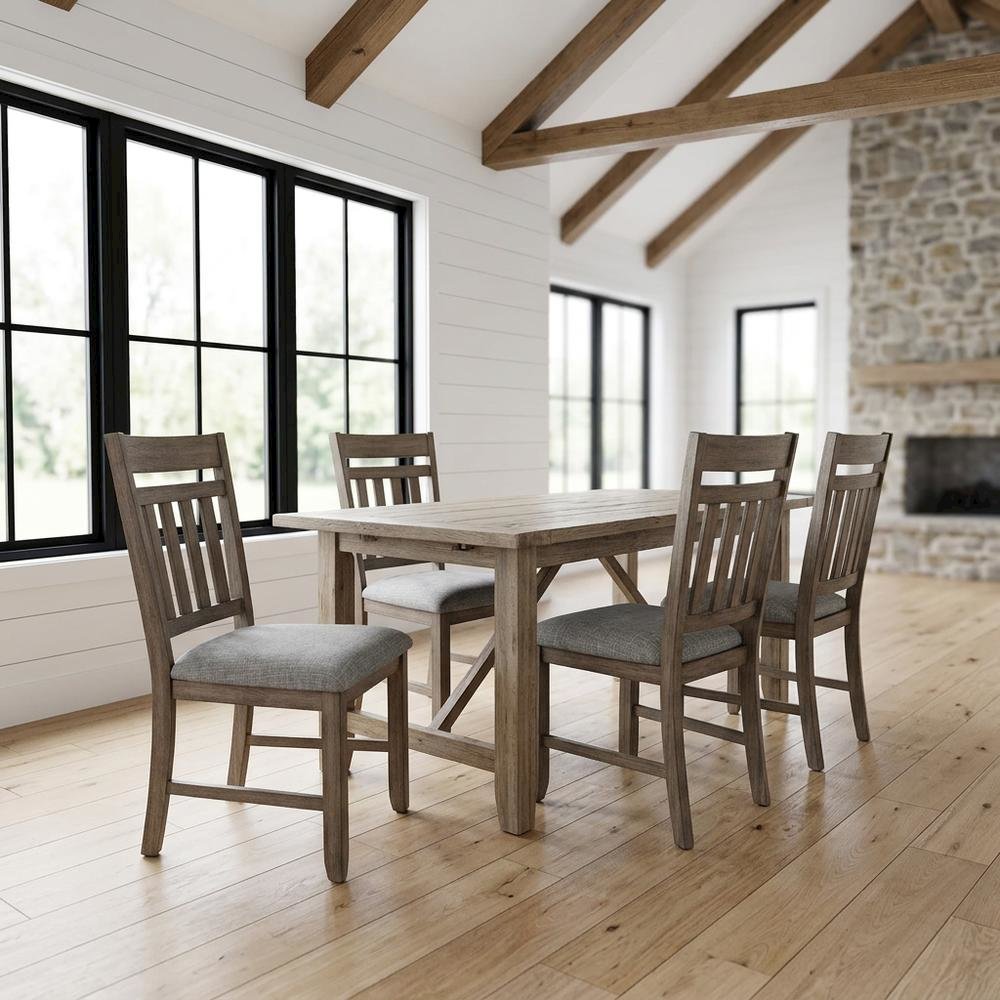 Solid Wood Dining Chairs, 300 lb Capacity, Walnut, Set of 4. Picture 2
