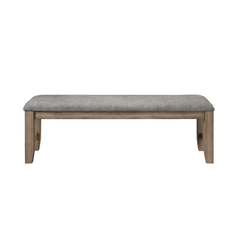 Harrisburg Wood Dining Bench, Walnut. Picture 2