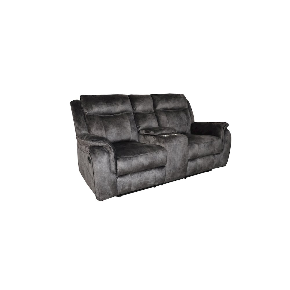Park City 3-Piece Fabric Manual Living Room Set, Slate. Picture 5
