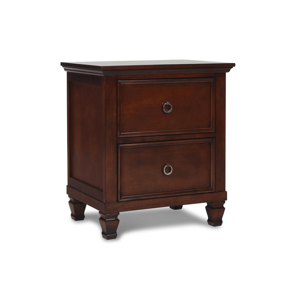 Furniture Tamarack 5-Piece Wood King Bedroom Set in Brown Cherry. Picture 5
