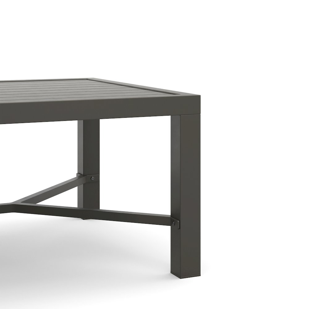 Skye 2 Pc Sofa And Slat Top Coffee Table Set-Gray. Picture 7