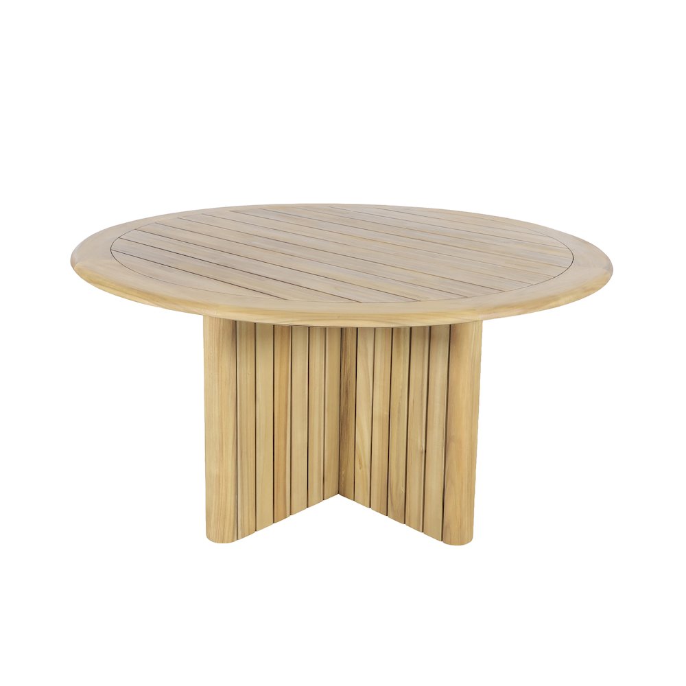Sedona 5-Piece Wood Outdoor Dining Set in Natural. Picture 6